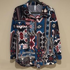 Zenana western boho shacket